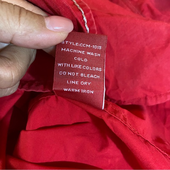 Red Ranch Western Shirt Embroidered Rodeo Bull Riding Snap Buttons Large Cowboy - Picture 5 of 10